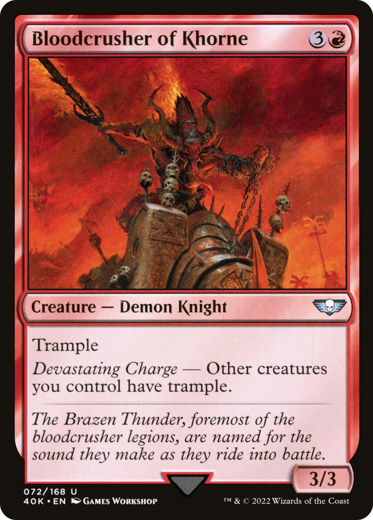 Bloodcrusher of Khorne (72) [Warhammer 40,000 Commander] - Deck Out Gaming
