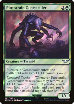 Purestrain Genestealer (Surge Foil) (97) [Warhammer 40,000 Commander] foil - Deck Out Gaming