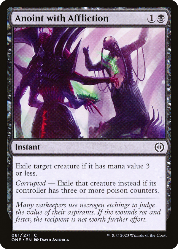 Anoint with Affliction (81) [Phyrexia: All Will Be One] foil - Deck Out Gaming