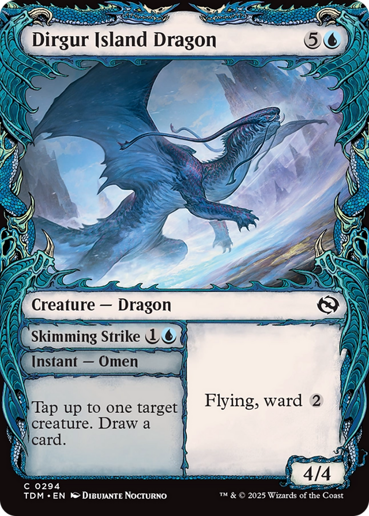 Dirgur Island Dragon (Showcase) (294) [Tarkir: Dragonstorm] foil - Deck Out Gaming