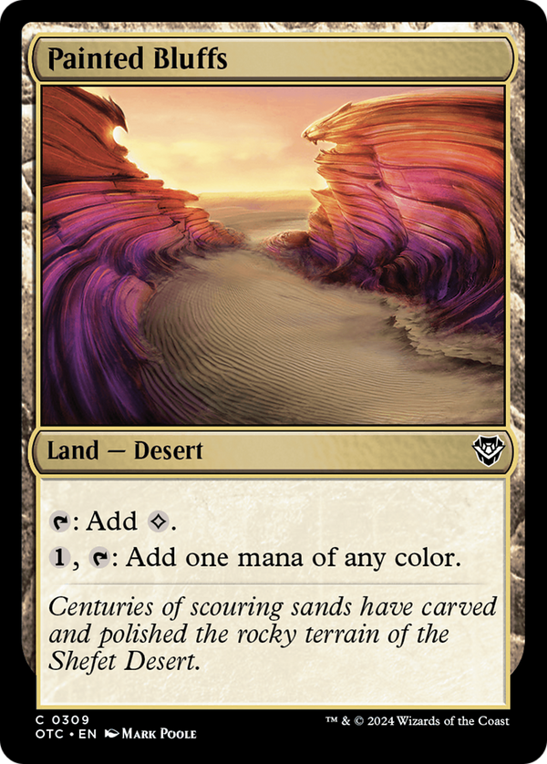 Painted Bluffs (309) [Outlaws of Thunder Junction Commander] - Deck Out Gaming