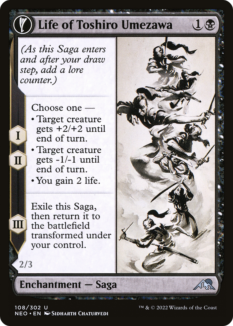 Life of Toshiro Umezawa (108) [Kamigawa: Neon Dynasty] - Deck Out Gaming