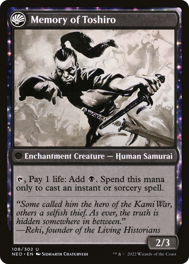 Life of Toshiro Umezawa (108) [Kamigawa: Neon Dynasty] foil - Deck Out Gaming