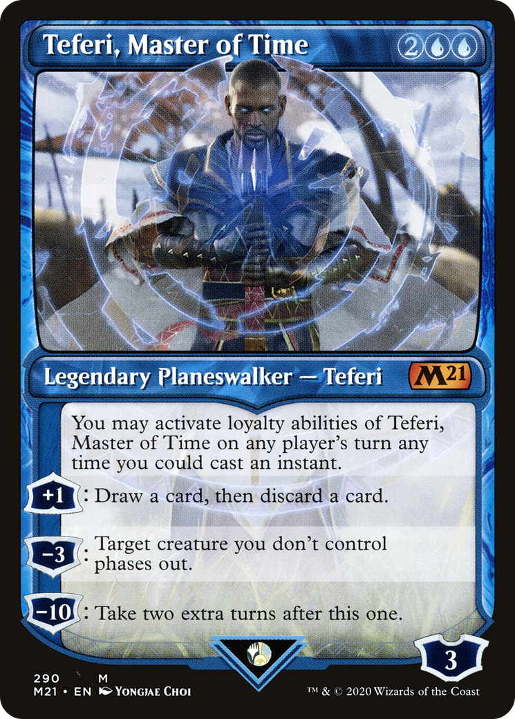 Teferi, Master of Time (Showcase) (290) (290) [Core Set 2021] - Deck Out Gaming