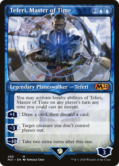 Teferi, Master of Time (Showcase) (290) (290) [Core Set 2021] foil - Deck Out Gaming