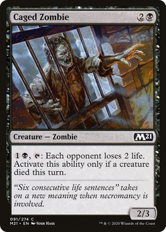 Caged Zombie (91) [Core Set 2021] - Deck Out Gaming