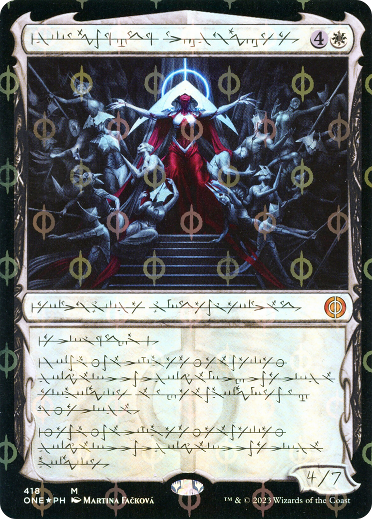 Elesh Norn, Mother of Machines (Phyrexian) (Step-and-Compleat Foil) (418) [Phyrexia: All Will Be One] foil - Deck Out Gaming