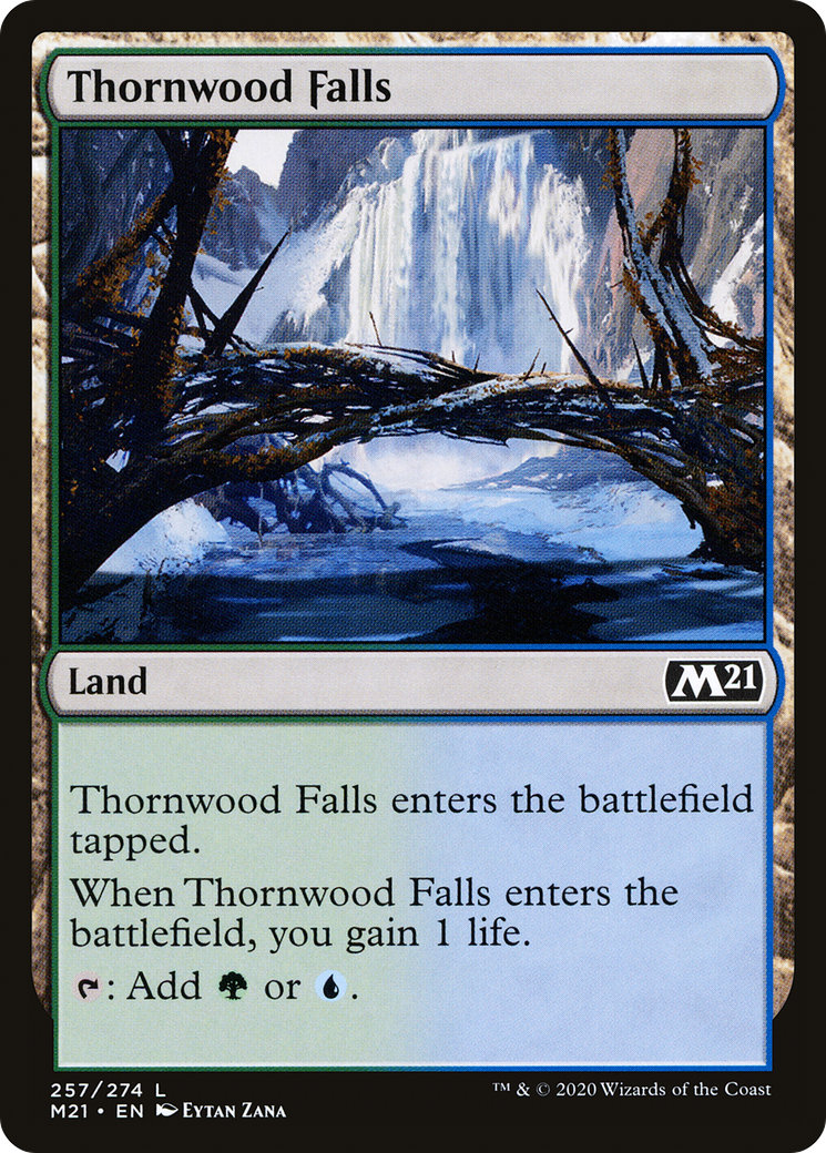 Thornwood Falls (257) [Core Set 2021] foil - Deck Out Gaming