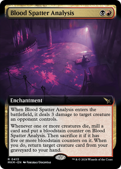 Blood Spatter Analysis (Extended Art) (413) [Murders at Karlov Manor] foil - Deck Out Gaming