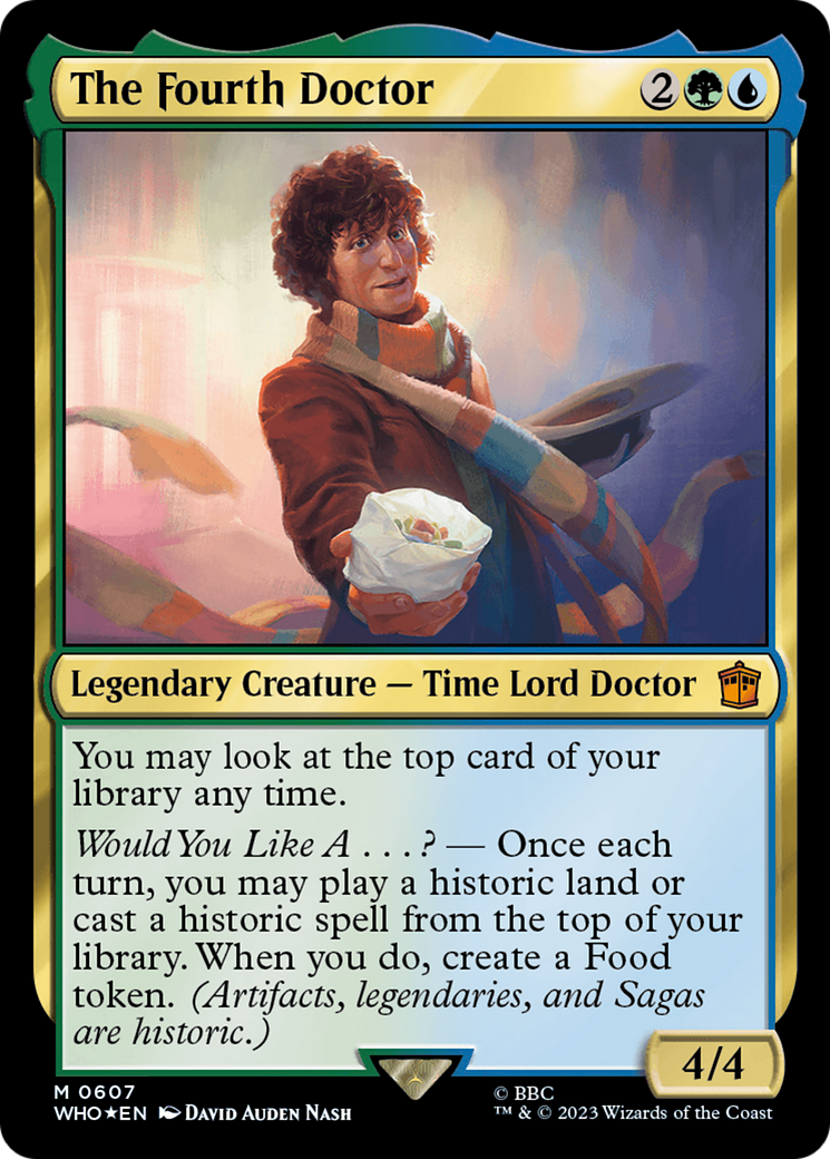 The Fourth Doctor (Surge Foil) (607) [Doctor Who] foil - Deck Out Gaming