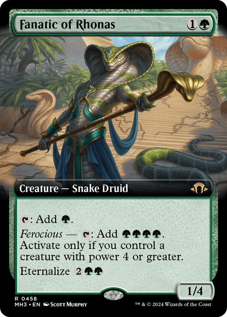 Fanatic of Rhonas (Extended Art) (458) [Modern Horizons 3] - Deck Out Gaming