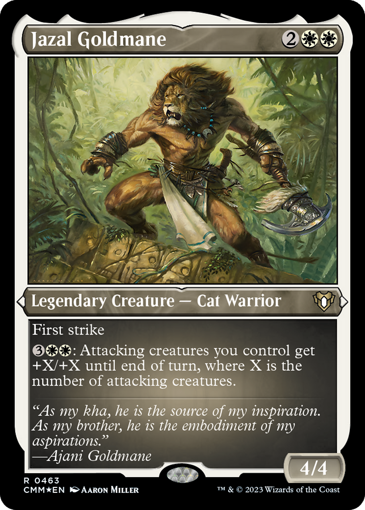 Jazal Goldmane (463) [Commander Masters] etched - Deck Out Gaming