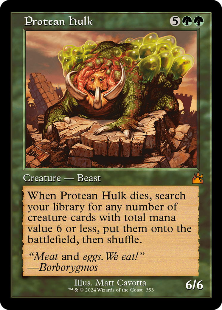 Protean Hulk (Retro Frame) (353) [Ravnica Remastered] - Deck Out Gaming