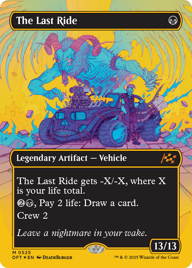 The Last Ride (Borderless) (First-Place Foil) (525) [Aetherdrift] foil - Deck Out Gaming