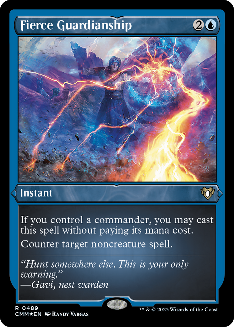 Fierce Guardianship (489) [Commander Masters] etched - Deck Out Gaming
