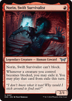 Norin, Swift Survivalist (0297) (297) [Duskmourn: House of Horror] foil - Deck Out Gaming
