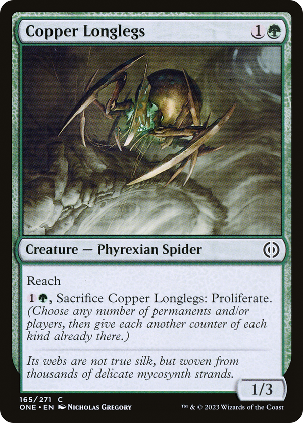 Copper Longlegs (165) [Phyrexia: All Will Be One] foil - Deck Out Gaming