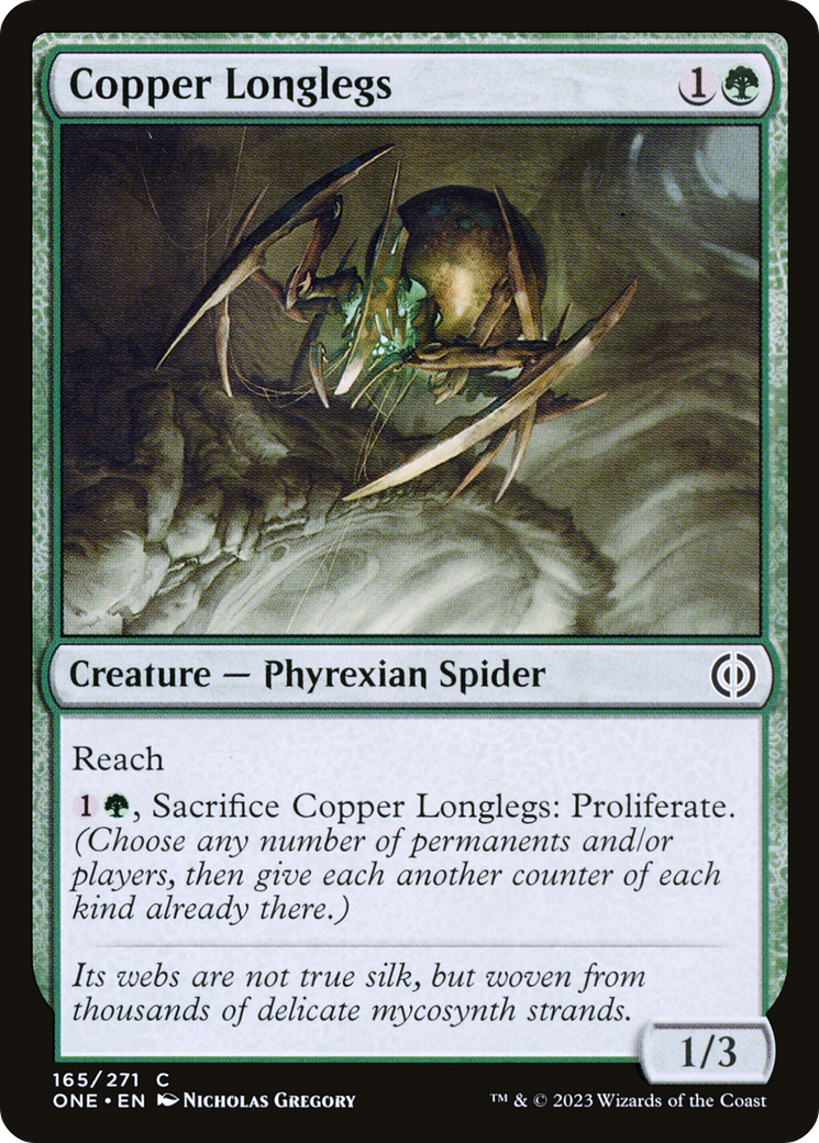 Copper Longlegs (165) [Phyrexia: All Will Be One] foil - Deck Out Gaming