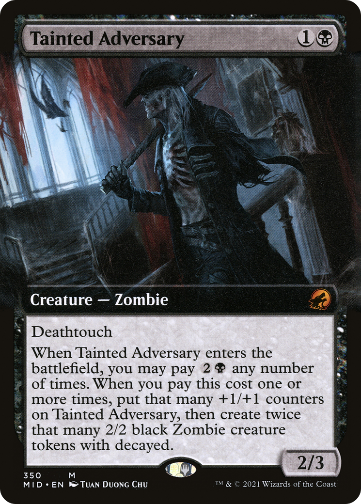 Tainted Adversary (Extended Art) (350) [Innistrad: Midnight Hunt] foil - Deck Out Gaming