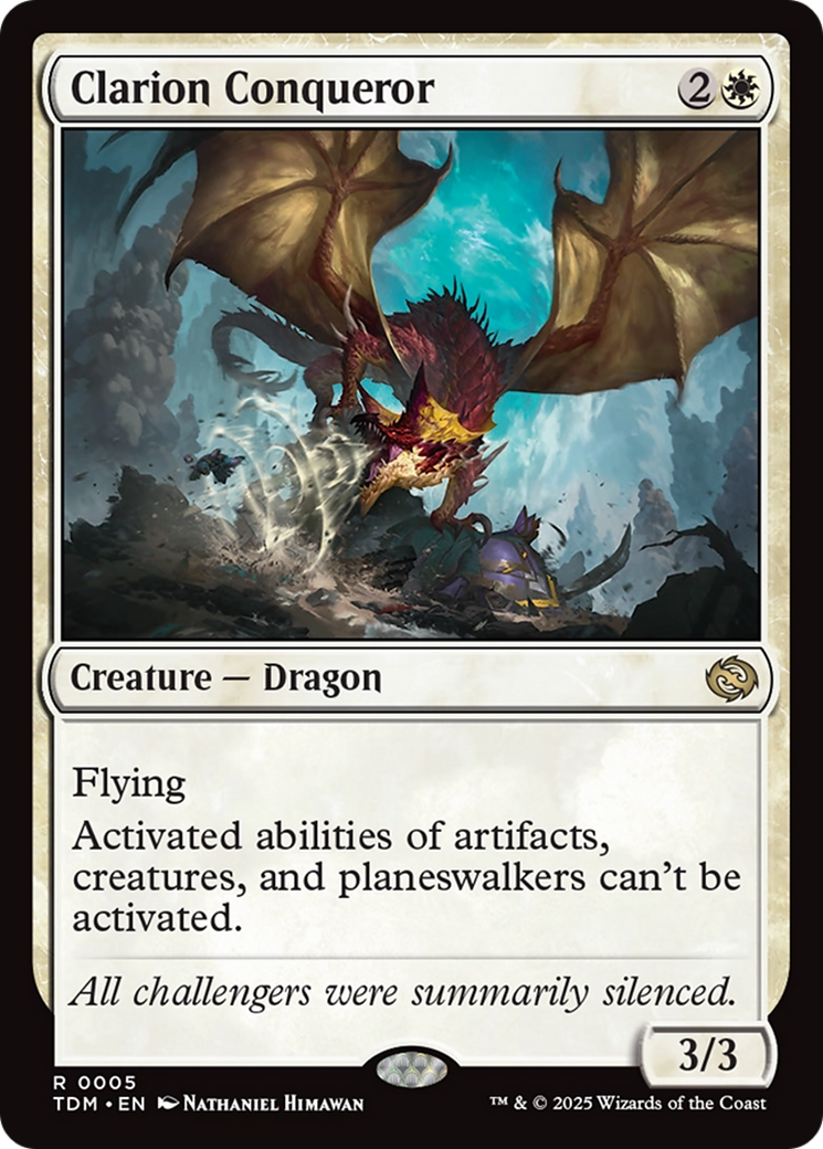Clarion Conqueror (5) [Tarkir: Dragonstorm] foil - Deck Out Gaming