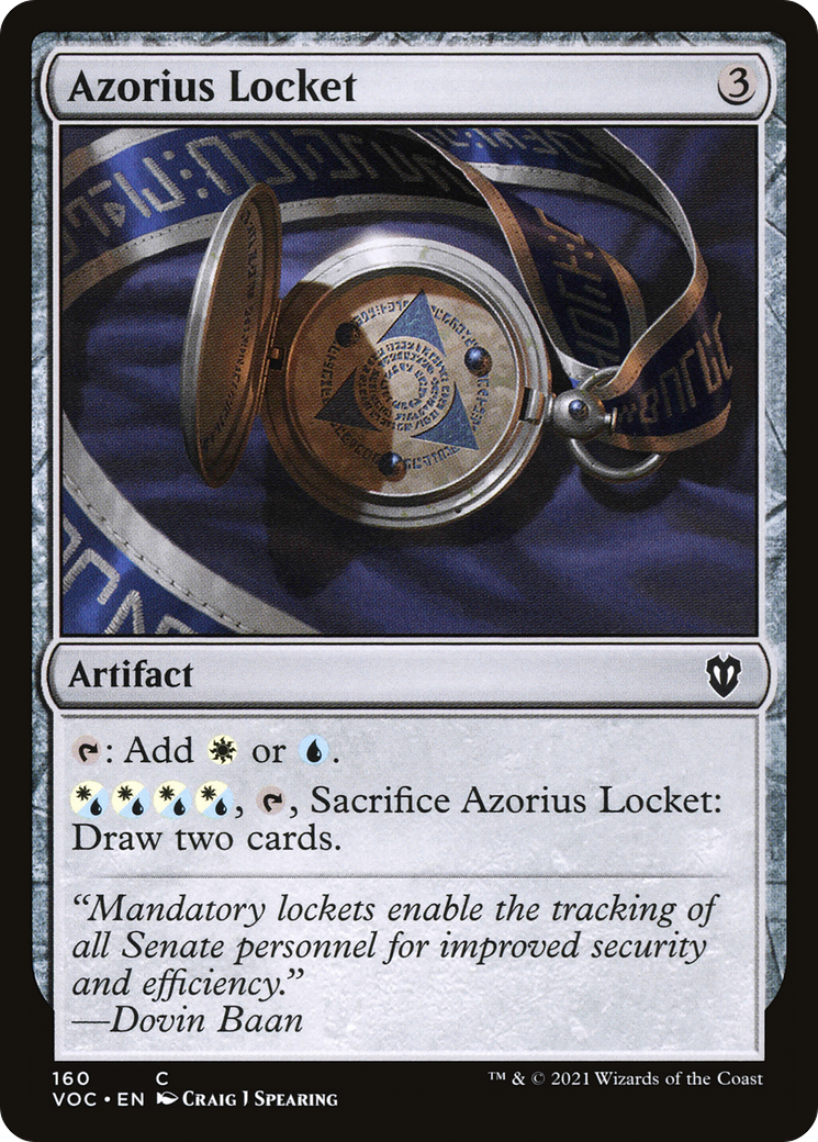 Azorius Locket (160) [Commander: Innistrad: Crimson Vow] - Deck Out Gaming