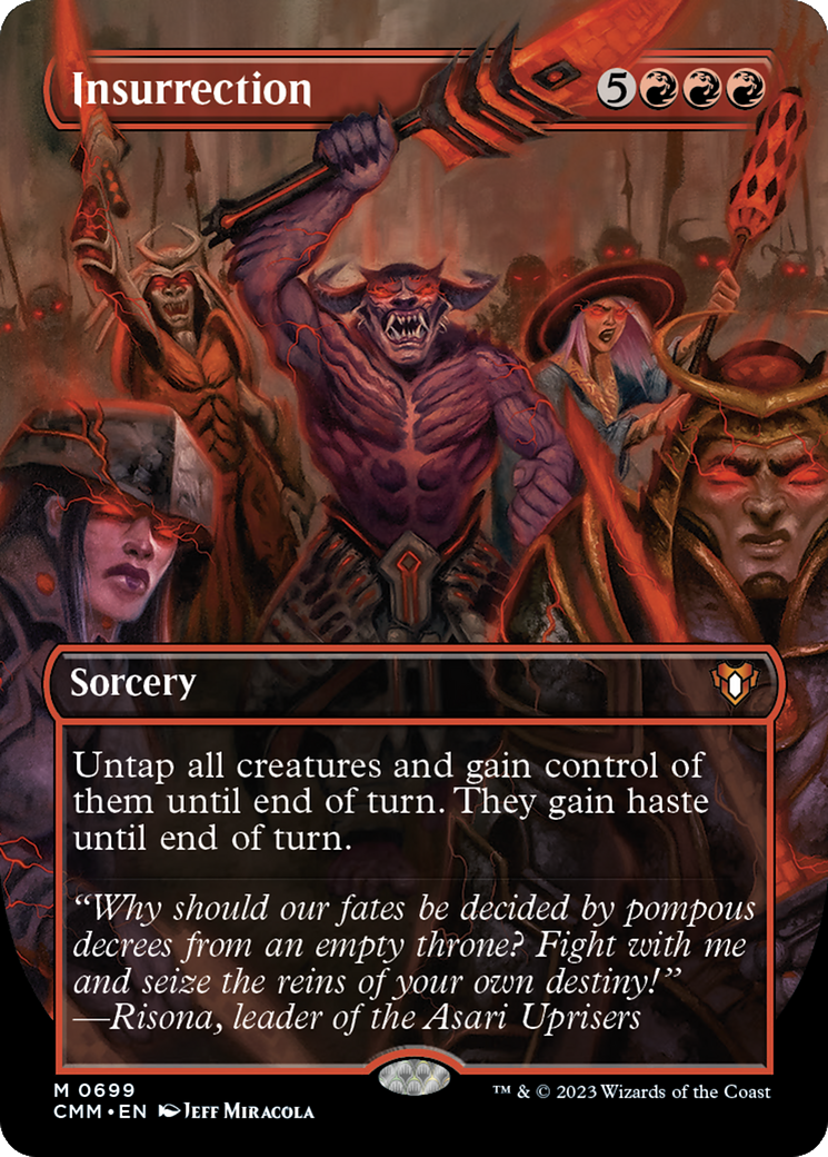 Insurrection (Borderless) (699) [Commander Masters] - Deck Out Gaming