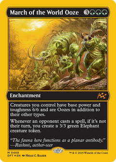 March of the World Ooze (First-Place Foil) (468) [Aetherdrift] foil - Deck Out Gaming