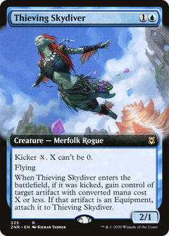 Thieving Skydiver (Extended Art) (335) [Zendikar Rising] foil - Deck Out Gaming