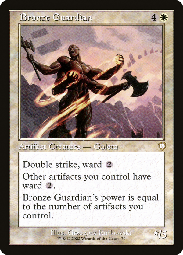 Bronze Guardian (Retro Frame) (70) [Commander: The Brothers' War] - Deck Out Gaming