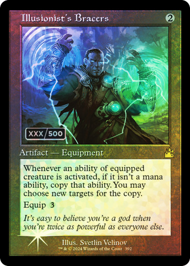 Illusionist's Bracers (Retro Frame) (Serial Numbered) (392) [Ravnica Remastered] foil - Deck Out Gaming
