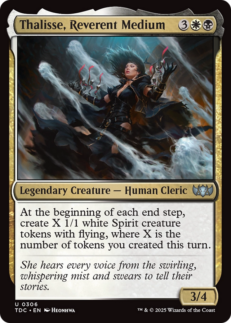Thalisse, Reverent Medium (306) [Commander: Tarkir: Dragonstorm] - Deck Out Gaming