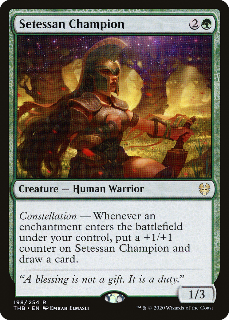 Setessan Champion (198) [Theros Beyond Death] foil - Deck Out Gaming