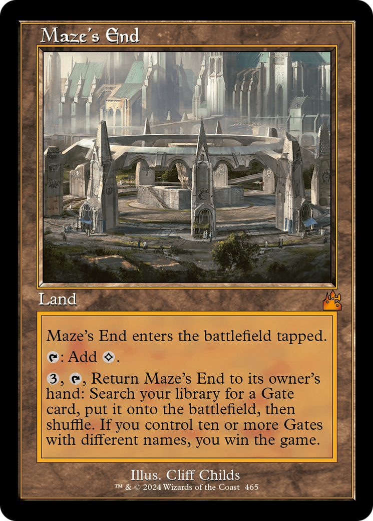 Maze's End (Retro Frame) (465) [Ravnica Remastered] - Deck Out Gaming