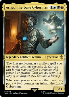 Ashad, the Lone Cyberman (Surge Foil) (718) [Doctor Who] foil - Deck Out Gaming