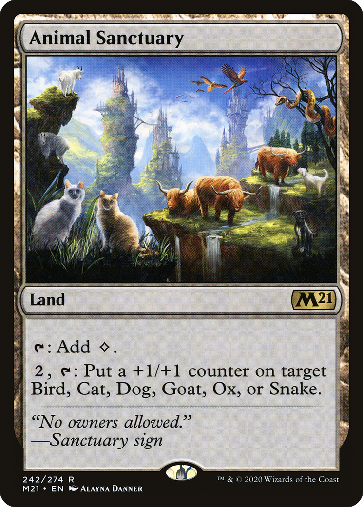 Animal Sanctuary (242) [Core Set 2021] foil - Deck Out Gaming