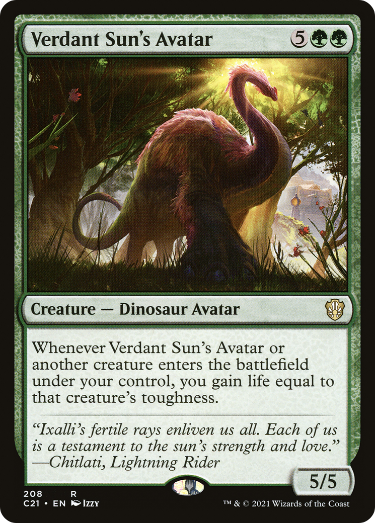 Verdant Sun's Avatar (208) [Commander 2021] - Deck Out Gaming