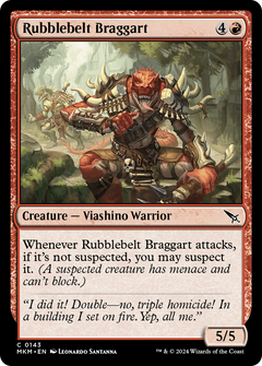 Rubblebelt Braggart (143) [Murders at Karlov Manor] foil - Deck Out Gaming