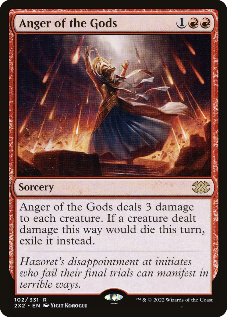Anger of the Gods (102) [Double Masters 2022] foil - Deck Out Gaming