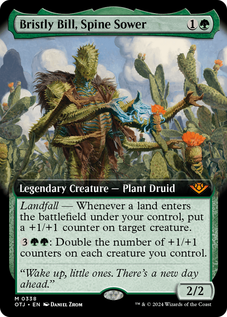 Bristly Bill, Spine Sower (Extended Art) (338) [Outlaws of Thunder Junction] - Deck Out Gaming