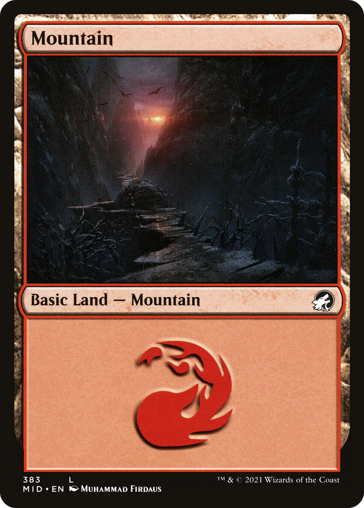 Mountain (383) [Innistrad: Midnight Hunt] foil - Deck Out Gaming