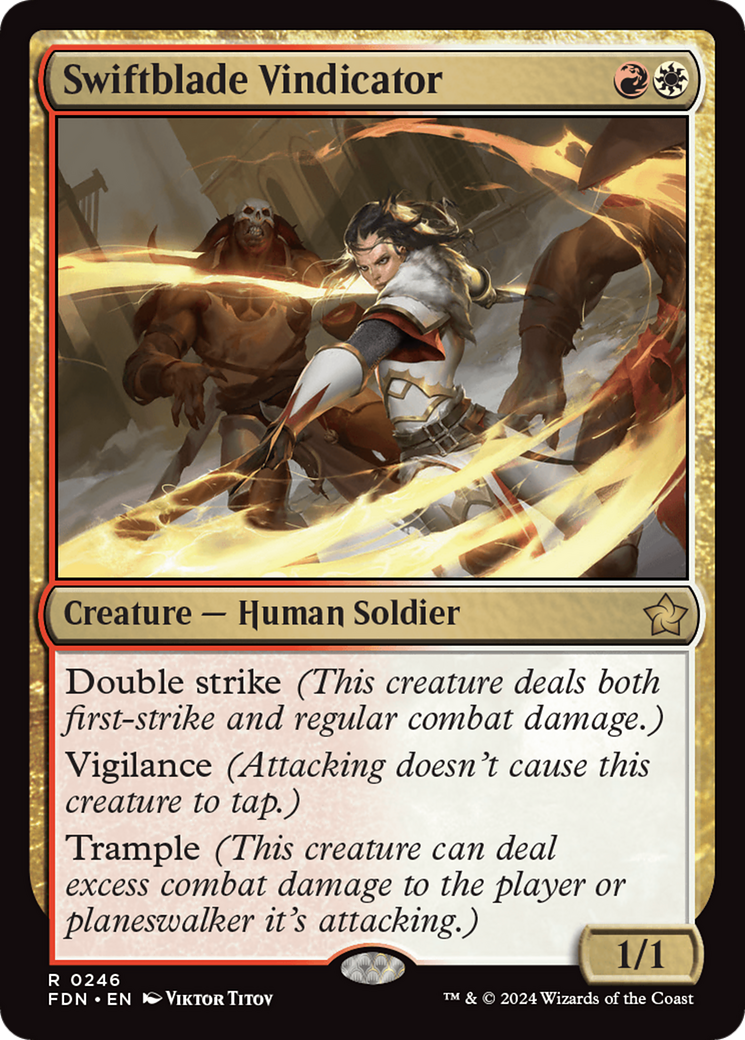 Swiftblade Vindicator (246) [Foundations] foil - Deck Out Gaming
