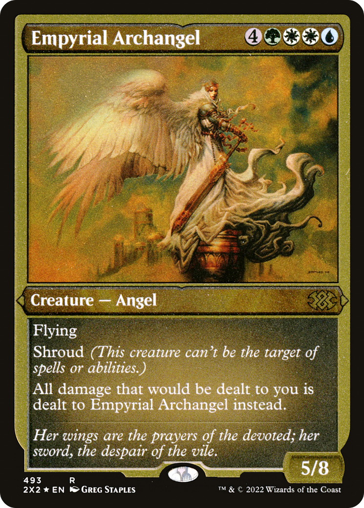 Empyrial Archangel (Foil Etched) (493) [Double Masters 2022] foil - Deck Out Gaming