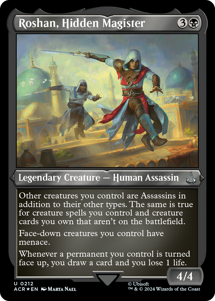 Roshan, Hidden Magister (212) [Assassin's Creed] etched - Deck Out Gaming