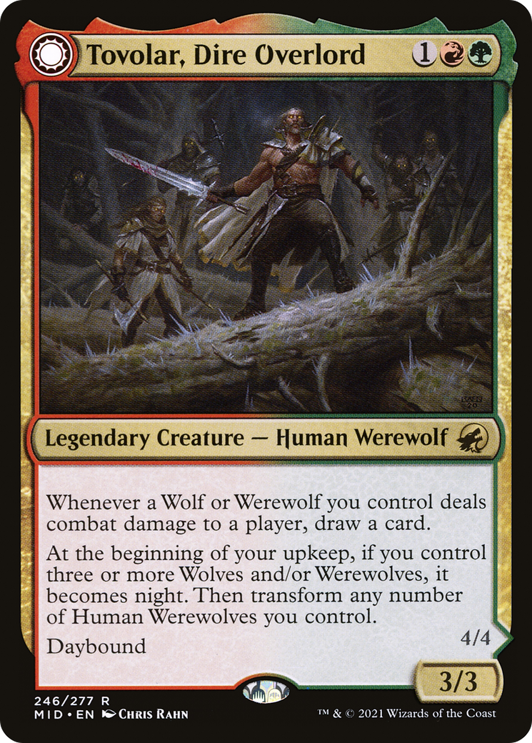 Tovolar, Dire Overlord // Tovolar, the Midnight Scourge (246) [Innistrad: Midnight Hunt] - Deck Out Gaming