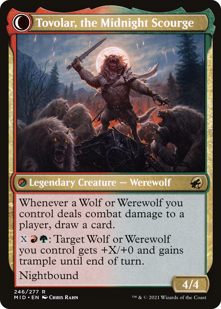 Tovolar, Dire Overlord // Tovolar, the Midnight Scourge (246) [Innistrad: Midnight Hunt] - Deck Out Gaming