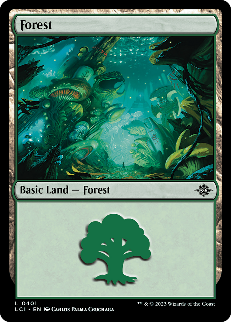 Forest (0401) (401) [The Lost Caverns of Ixalan] foil - Deck Out Gaming
