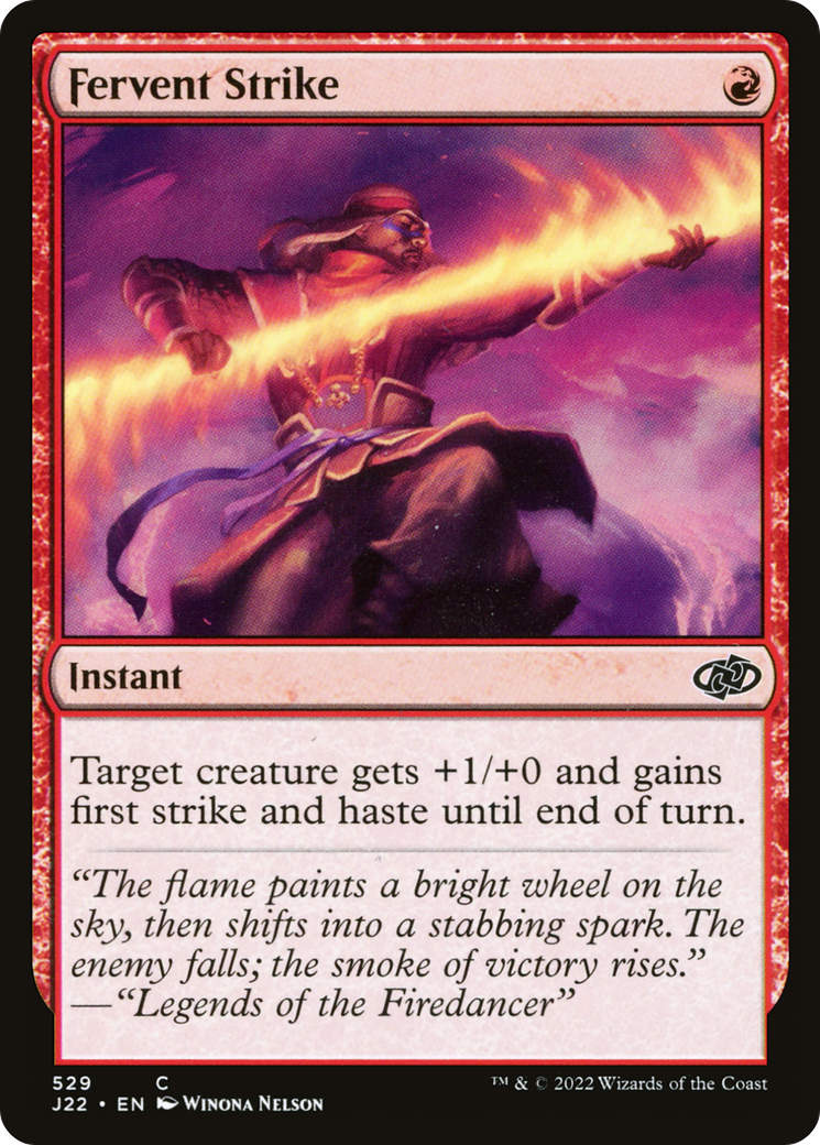 Fervent Strike (529) [Jumpstart 2022] - Deck Out Gaming