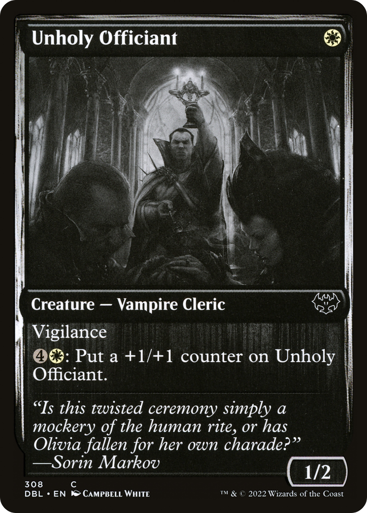 Unholy Officiant (308) [Innistrad: Double Feature] foil - Deck Out Gaming