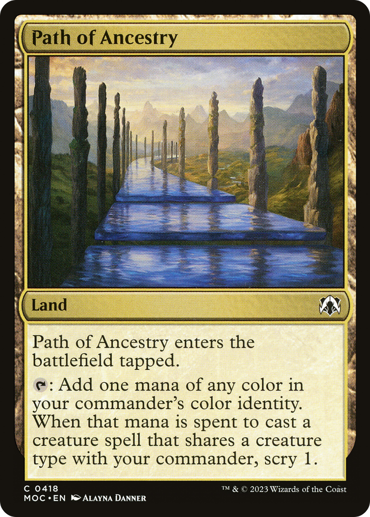 Path of Ancestry (418) [March of the Machine Commander] - Deck Out Gaming