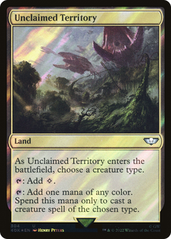 Unclaimed Territory (Surge Foil) (304) [Warhammer 40,000 Commander] foil - Deck Out Gaming
